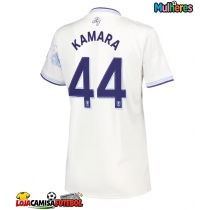 Camisa de Futebol Aston Villa Boubacar Kamara #44 Equipamento Alternativo Mulheres 2025-26 Manga Curta